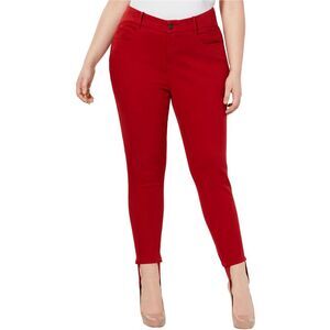 YSJ Womens Queen Stirrup Skinny Fit Jeans, Red, NWT